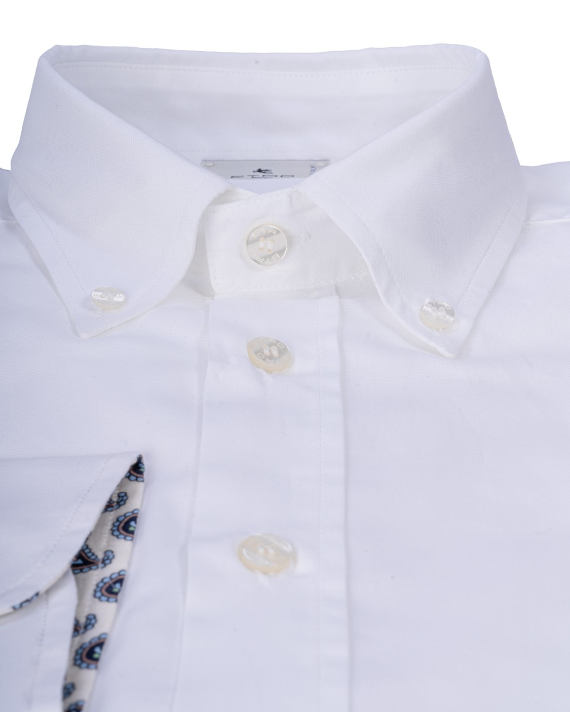 shop ETRO  Camicia: Etro camicia in cotone.
Regular fit.
Bottoni.
Logo.
Colletto button down.
Composizione: 96% Cotone 4% Elastan.
Made in Italy.. 16365 8784-0990 number 7140045